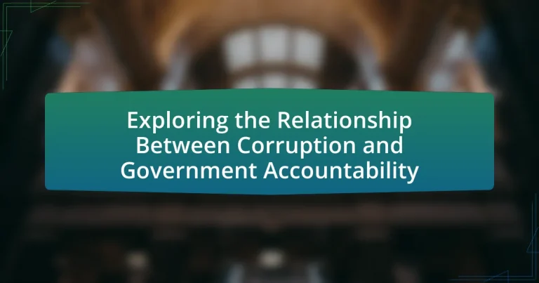 Exploring the Relationship Between Corruption and Government Accountability