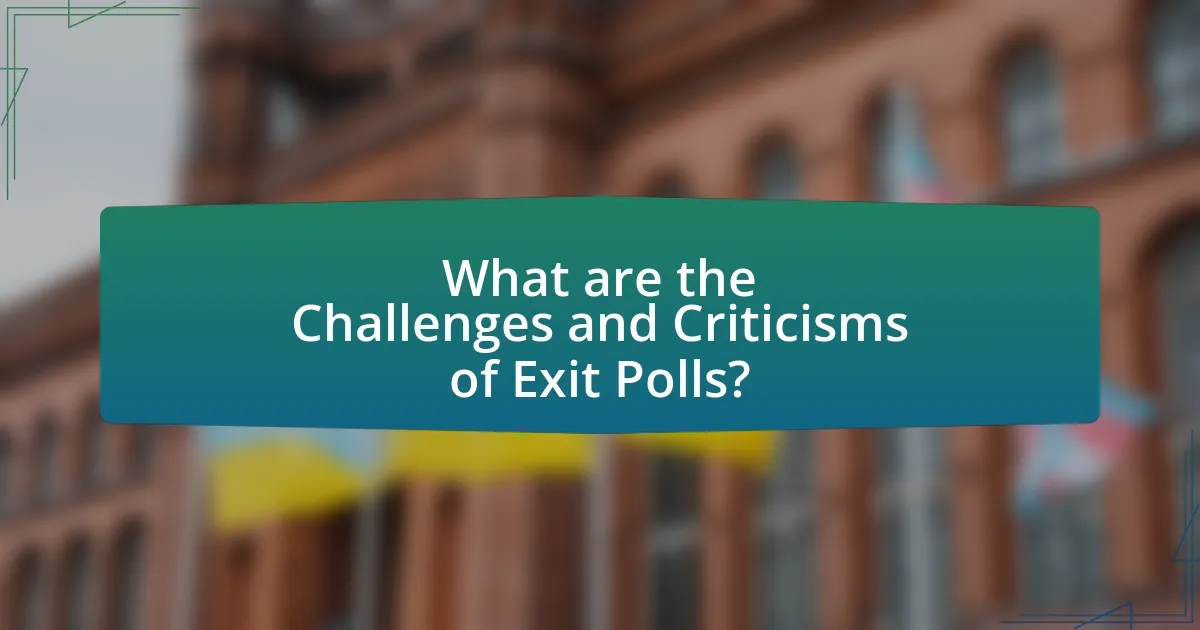What are the Challenges and Criticisms of Exit Polls?